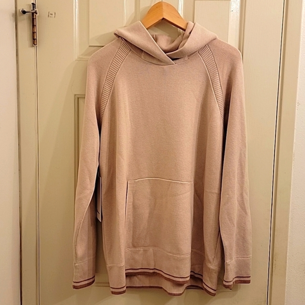 LULULEMON Soothe Away Sweater Hoodie Knit Cashlu Fabric Kangaroo Pocket Oversize